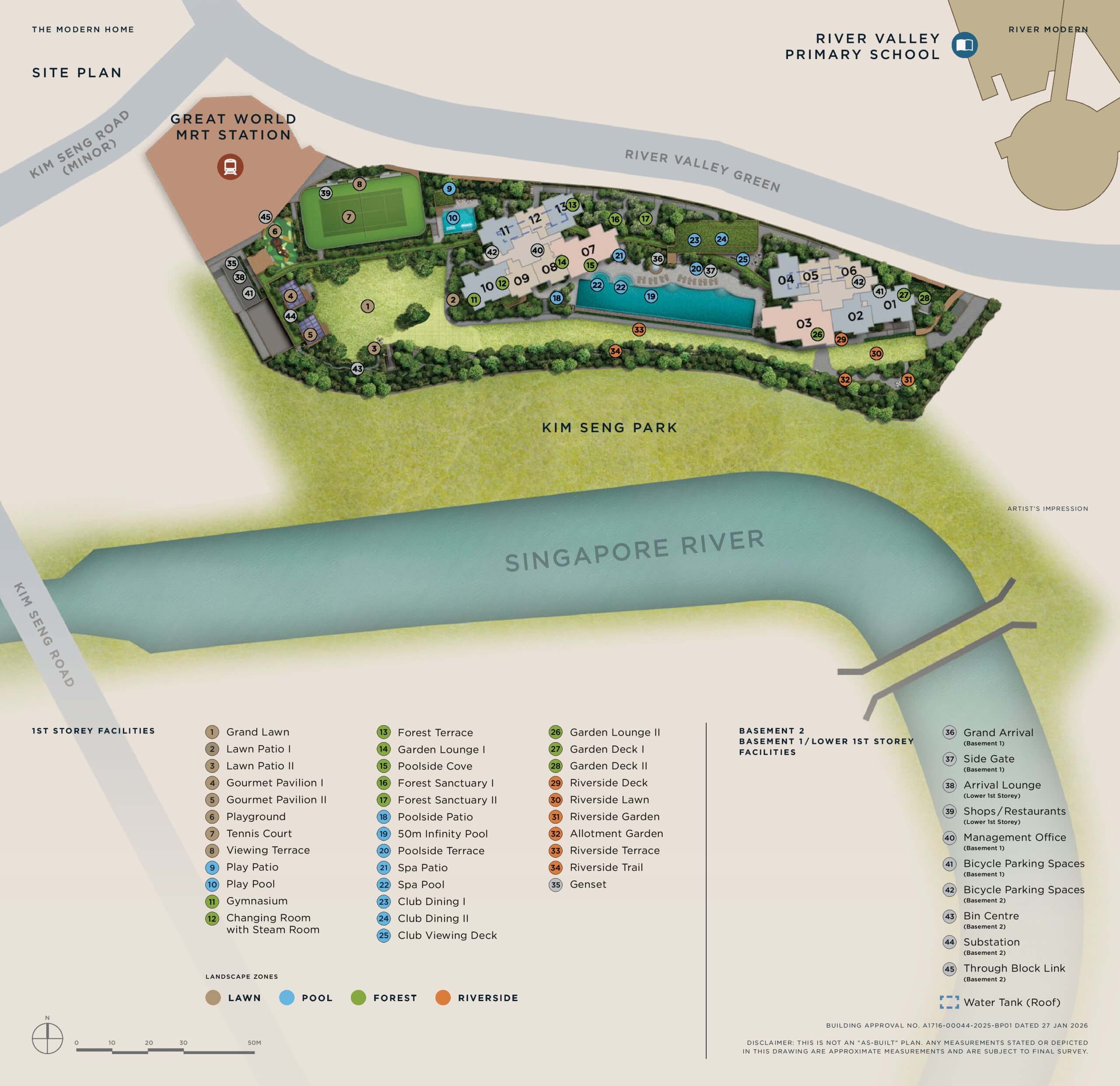 River Modern Site Plan scaled