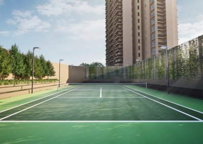 River Modern Tennis Court